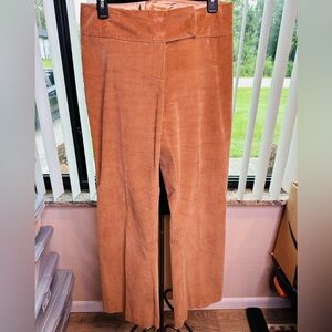 Kate Landry Corduroy Camel/Rust Wide Leg Pants Retro Career Size 8